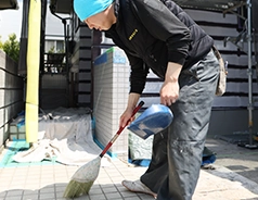 足場解体・養生撤去・清掃・完工